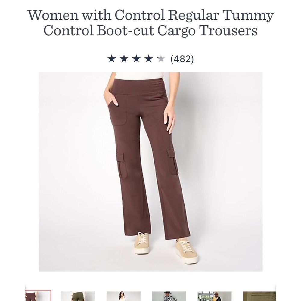 Control top boot cut cargo pants - Picture 7 of 11